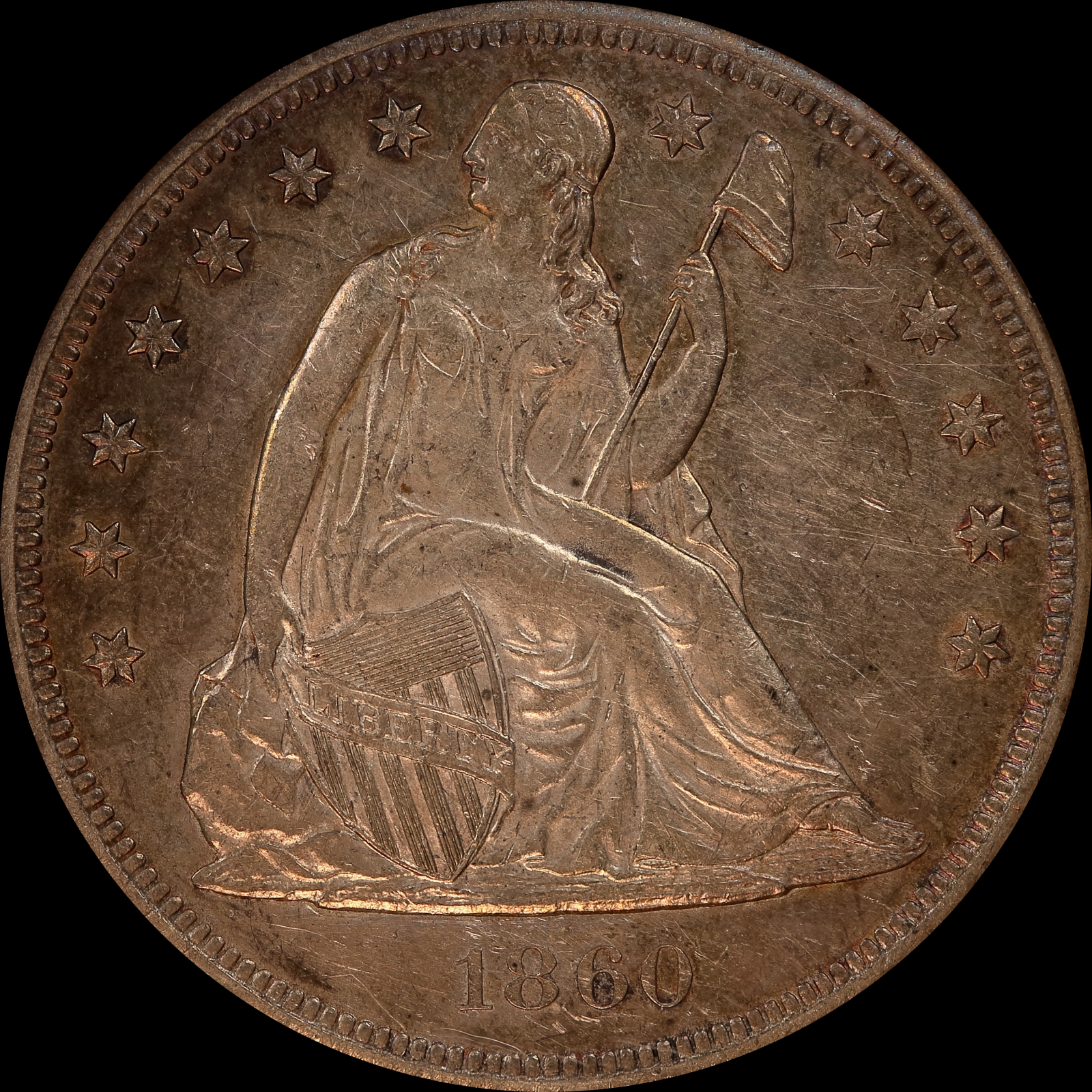 1860-O AU58 Obverse