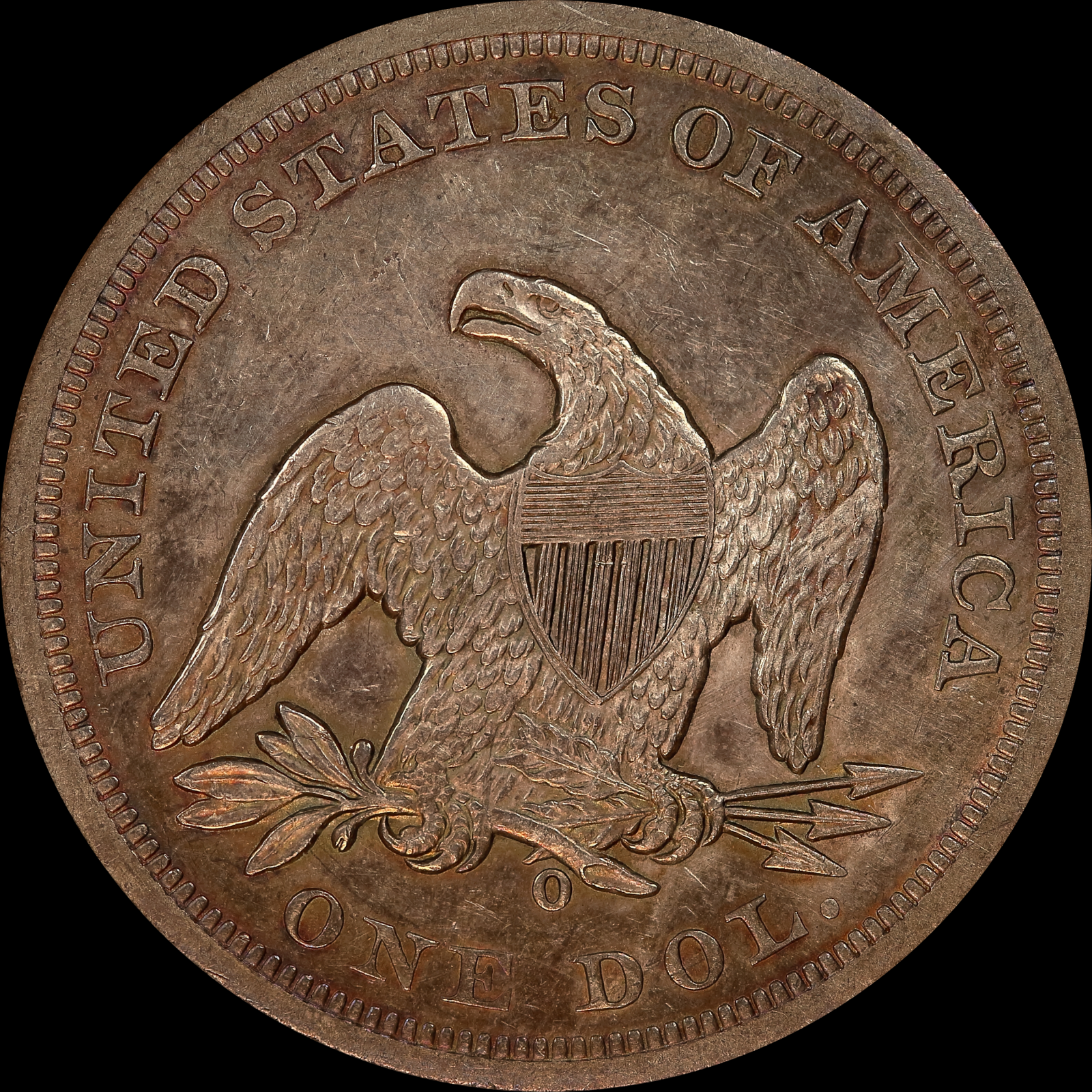 1860-O AU58 Reverse