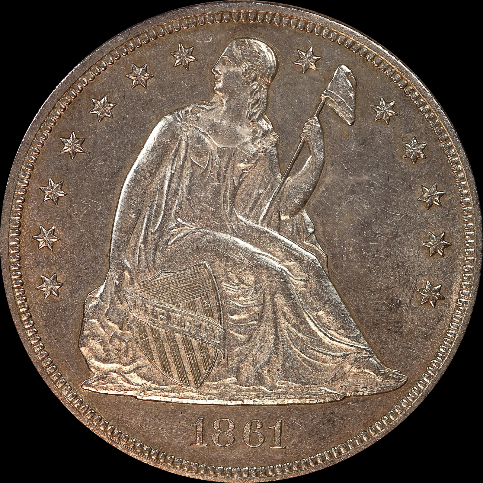 1861 MS61 Obverse