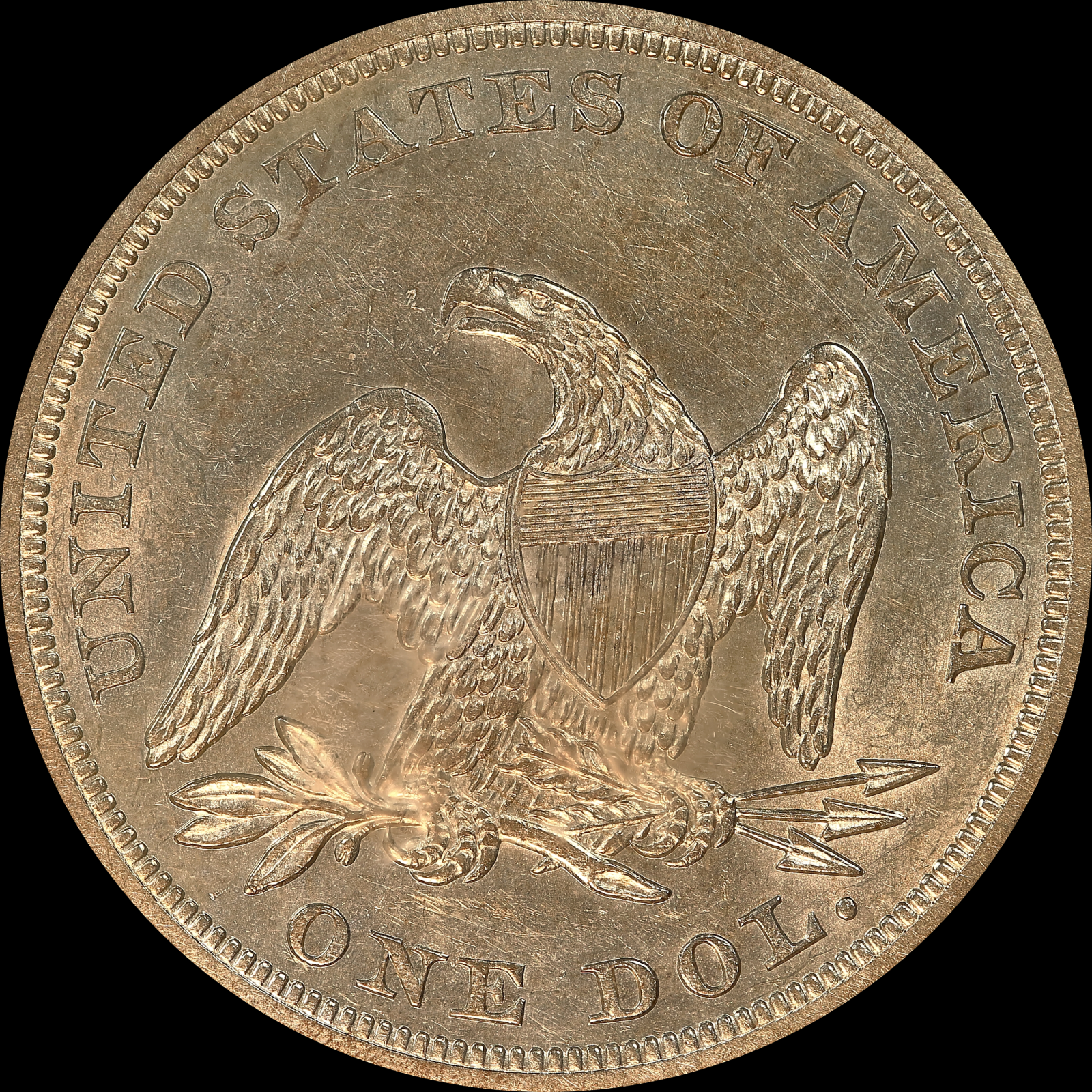 1863 AU58 Reverse