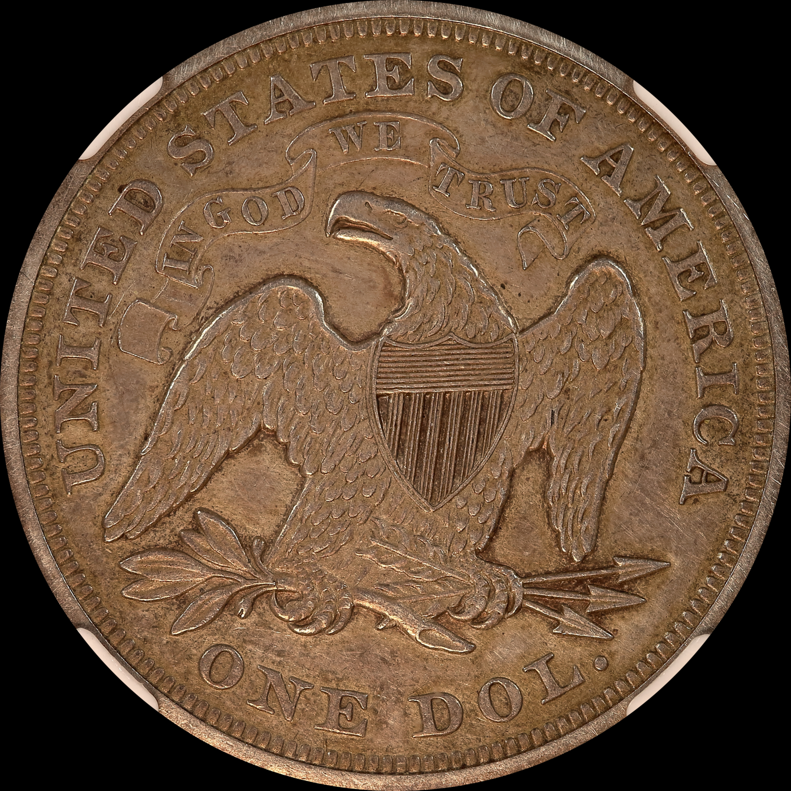 1866 AU58 Reverse
