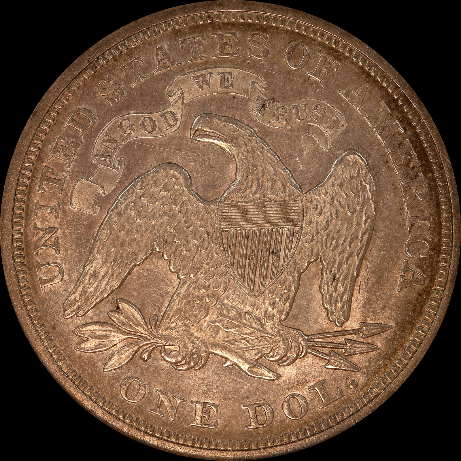 1867 AU58 Reverse