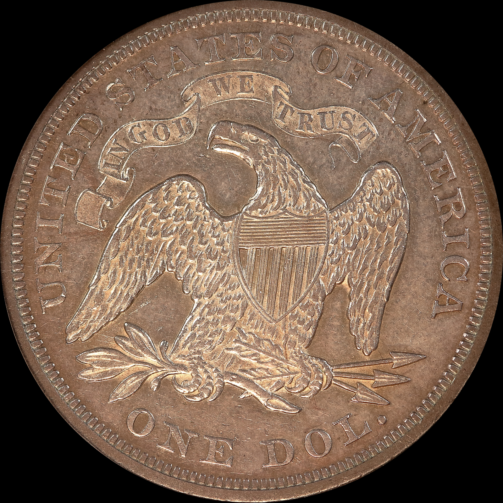 1868 AU58 Reverse