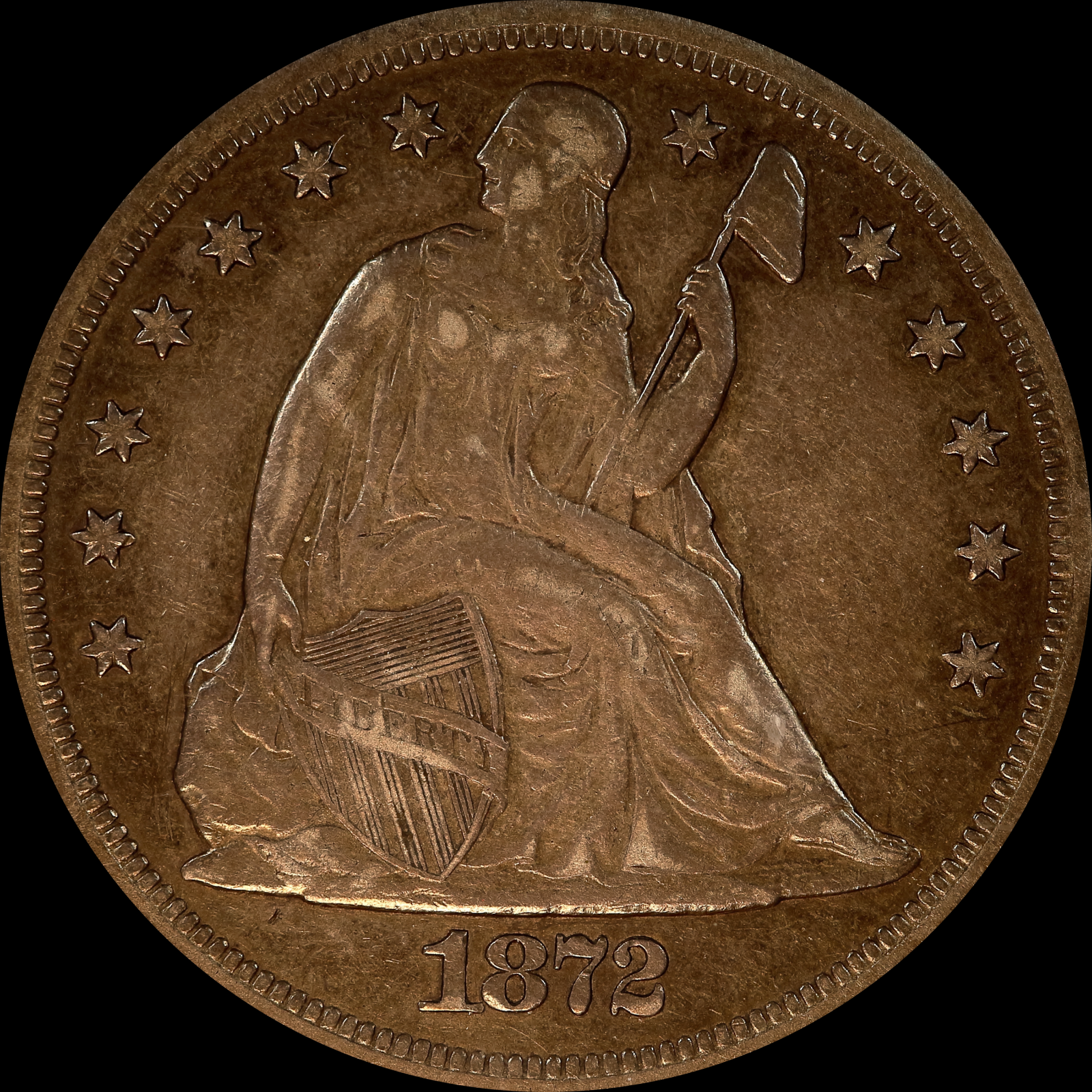 1872-CC XF40 Obverse