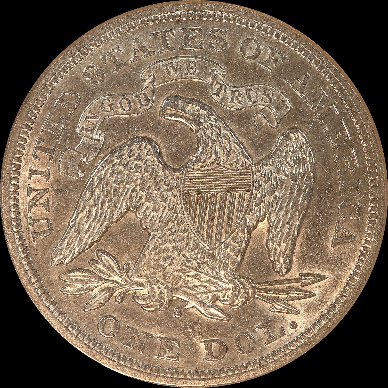 1872-S AU55 Reverse